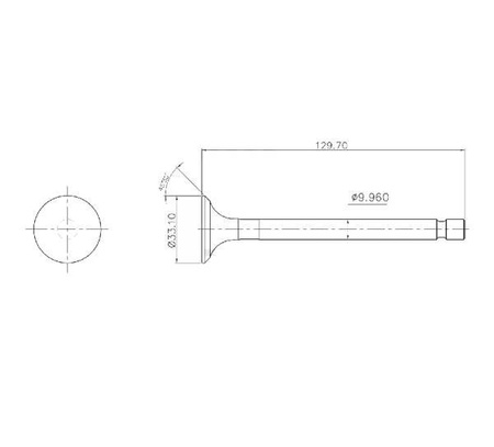 Zawór wydechowy chromowany 
