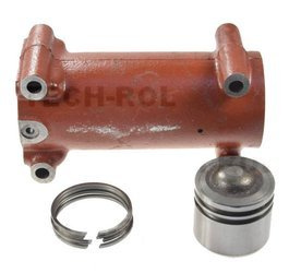 Cylinder podnośnika z tłokiem i pierścieniami metalowymi