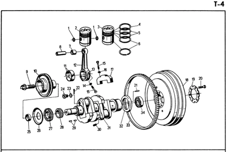 Podkładka koła zamachowego
