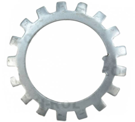Podkładka ząbkowana wału koła