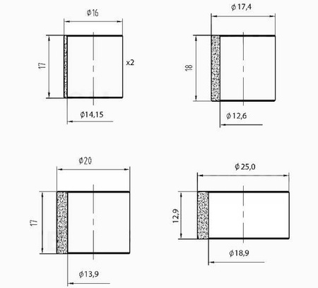 Komplet tulejek rozrusznika R-11
