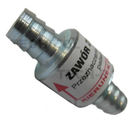 Zawór zwrotny układu paliwowego