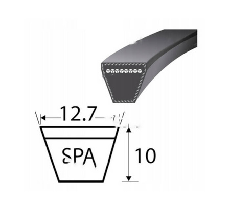 Pas klinowy żółty