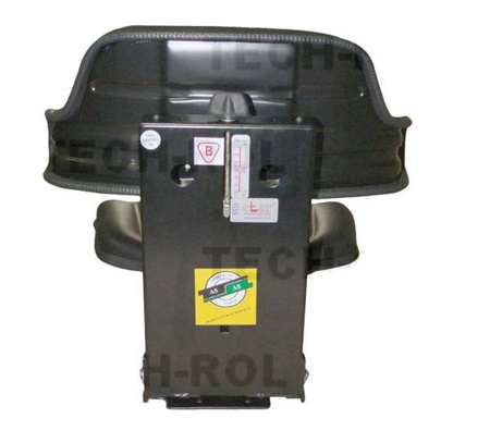 Siedzenie amortyzowane dwuczęściowe czarne z podłokietnikami