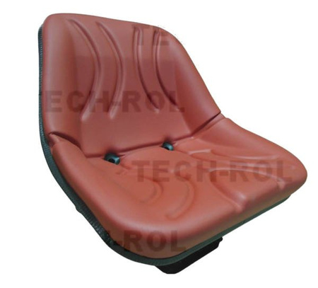 Siedzenie amortyzowane jednoczęściowe czerwone 