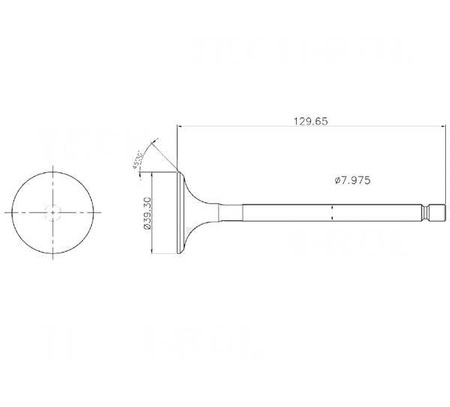 Zawór ssący chromowany