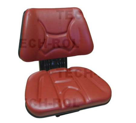 Siedzenie amortyzowane dwuczęściowe czerwone