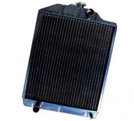 Chłodnica wody 4-rzędowa miedziana, mocowanie w ramkę