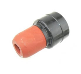 Głowica zwrotnicy z ogranicznikiem