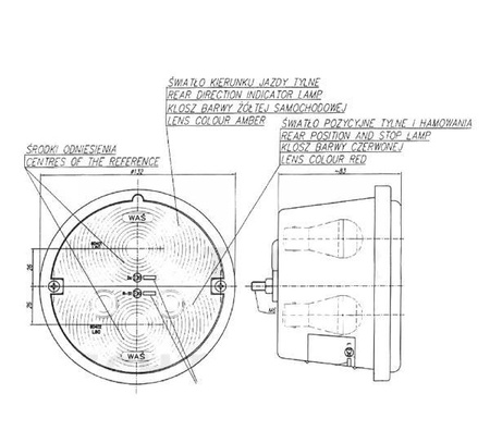 Lampa zespolona tylna plastikowa