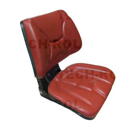 Siedzenie amortyzowane dwuczęściowe czerwone