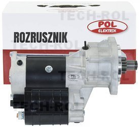 Rozrusznik z reduktorem, 12V, 2,8kW, napęd zębnika 9 zębów