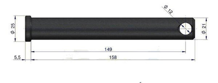 Sworzeń mocowania widłaka z ramą - Oryginał