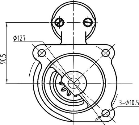 Rozrusznik R11A, 12V, 3kW bendix 11 zębów