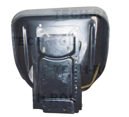 Siedzenie amortyzowane jednoczęściowe szare 