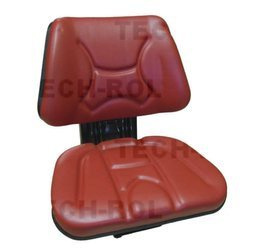 Siedzenie amortyzowane dwuczęściowe czerwone