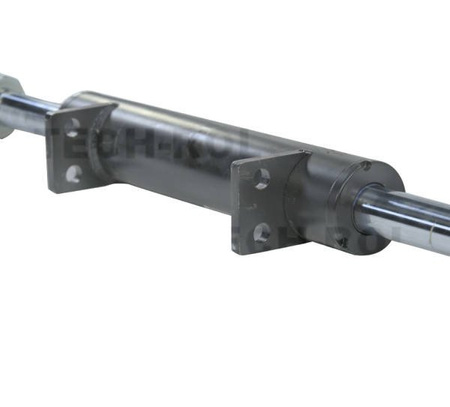 Siłownik wspomagania z przegubami skok 2X100