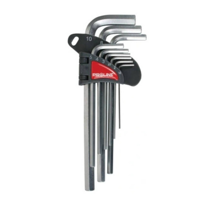 Klucze imbusowe długie CV 1,5mm-10mm 9-szt.