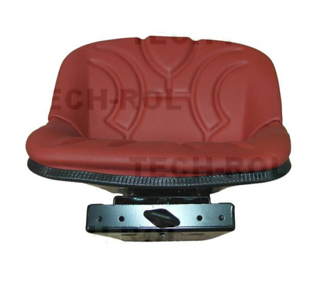 Siedzenie amortyzowane jednoczęściowe czerwone 