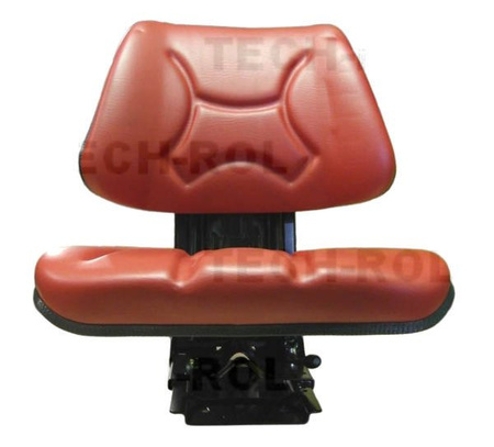 Siedzenie amortyzowane dwuczęściowe czerwone