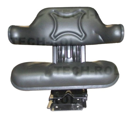 Siedzenie amortyzowane dwuczęściowe czarne z podłokietnikami