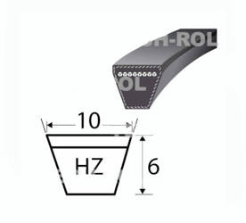 Pas klinowy żółty