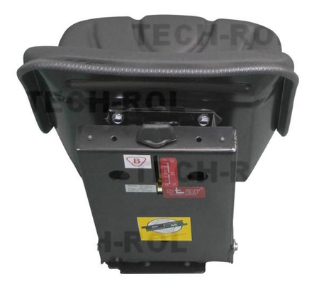 Siedzenie amortyzowane jednoczęściowe wąskie czarne